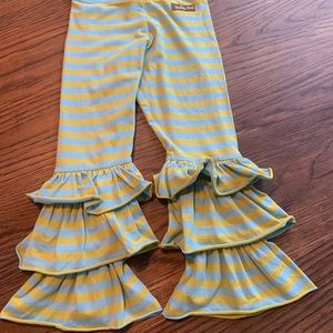 Matilda Jane blue and green stripped leggings